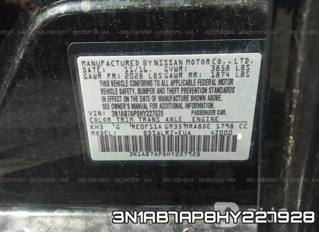 3N1AB7AP8HY227928 фото 8