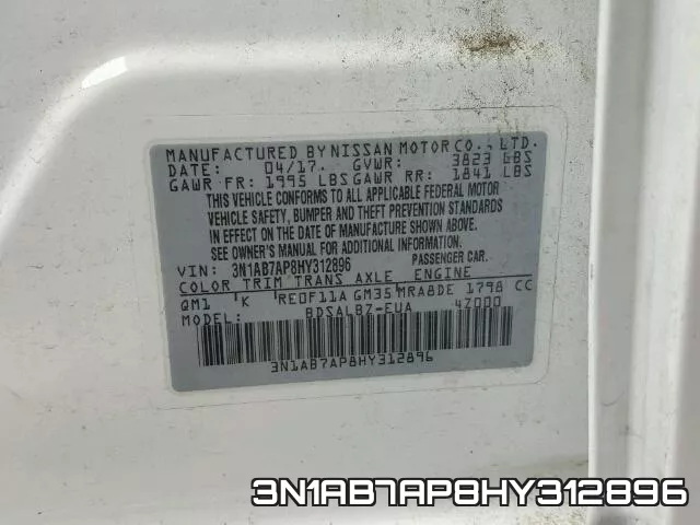 3N1AB7AP8HY312896 фото 2