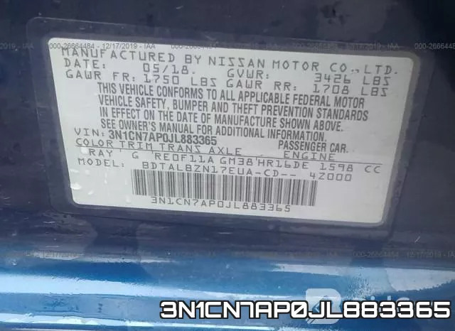 3N1CN7AP0JL883365 фото 5