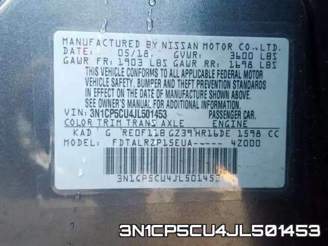 3N1CP5CU4JL501453 фото 2
