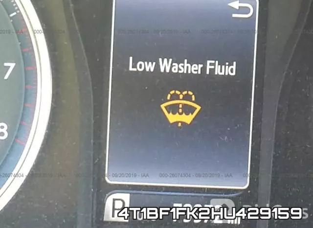 4T1BF1FK2HU429159 фото 6