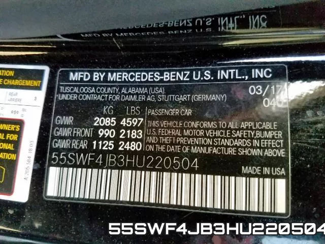 55SWF4JB3HU220504 фото 2