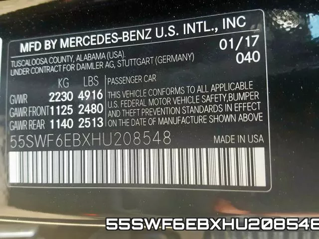 55SWF6EBXHU208548 фото 2