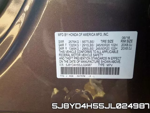 5J8YD4H55JL024987 фото 2
