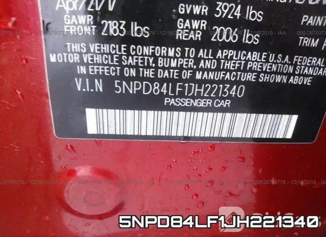 5NPD84LF1JH221340 фото 8