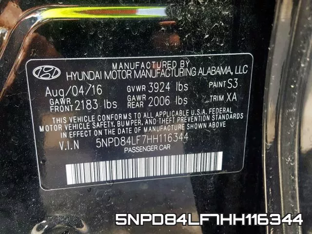 5NPD84LF7HH116344 фото 2