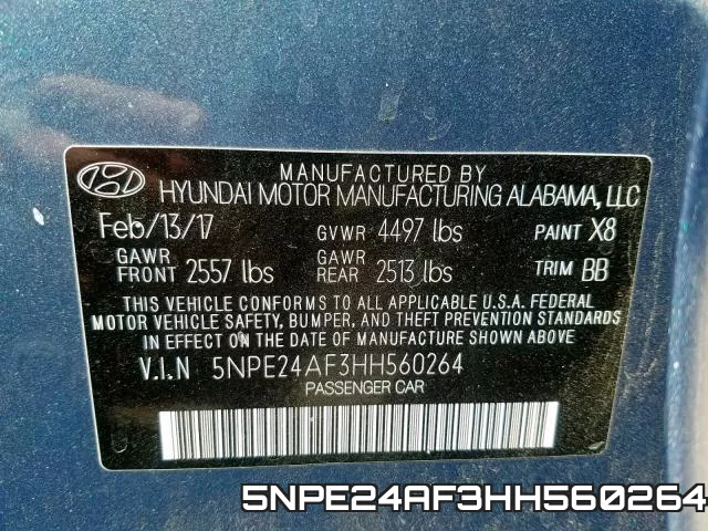 5NPE24AF3HH560264 фото 2