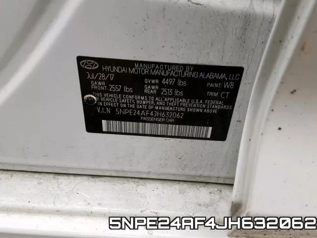 5NPE24AF4JH632062 фото 2