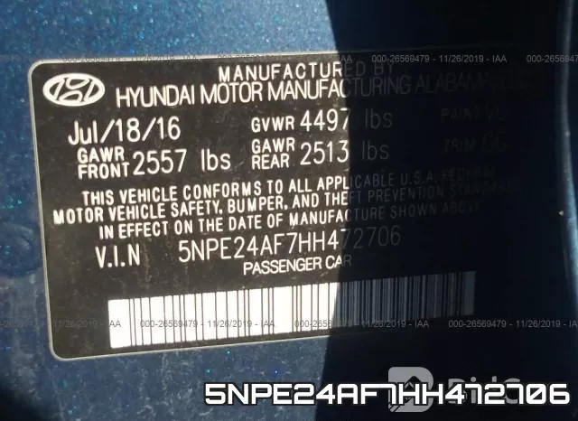 5NPE24AF7HH472706 фото 10