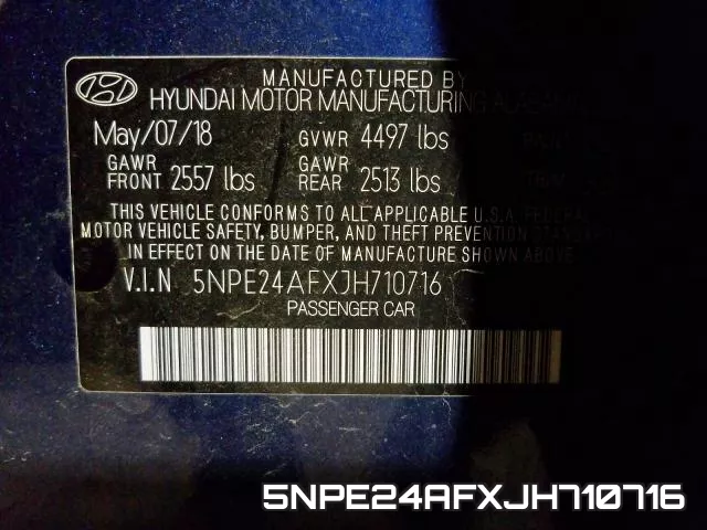 5NPE24AFXJH710716 фото 2