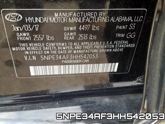 5NPE34AF3HH542053 фото 2