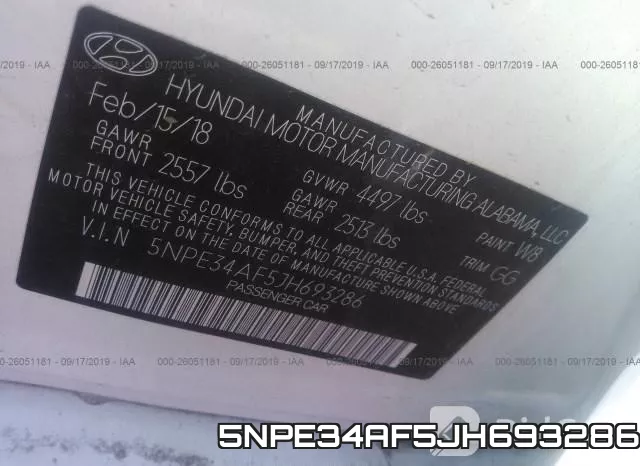 5NPE34AF5JH693286 фото 9
