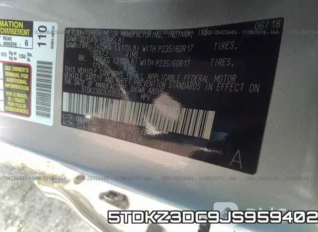 5TDKZ3DC9JS959402 фото 10