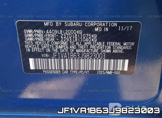 JF1VA1B63J9823003 фото 7