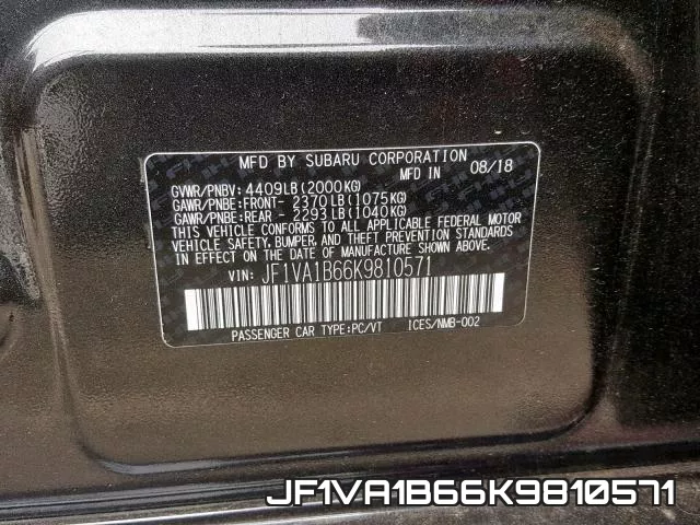 JF1VA1B66K9810571 фото 2