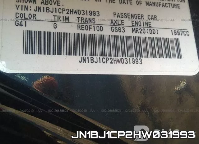 JN1BJ1CP2HW031993 фото 8