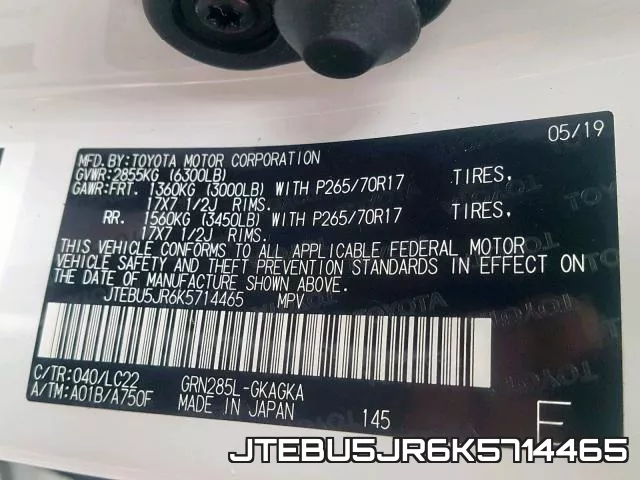 JTEBU5JR6K5714465 фото 2