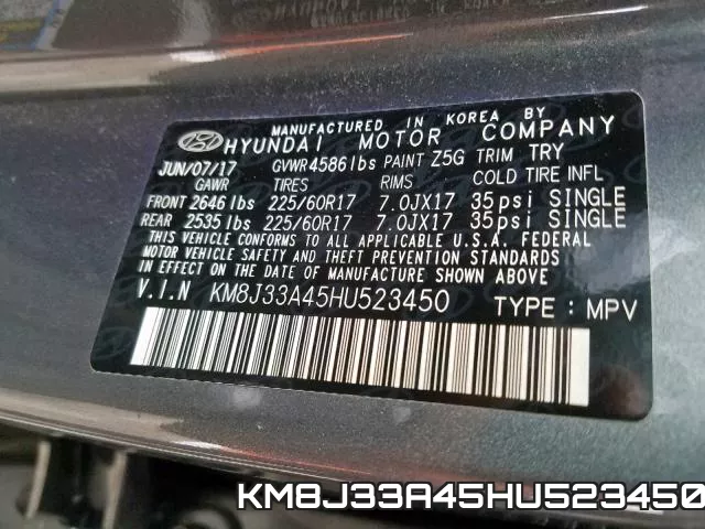 KM8J33A45HU523450 фото 2