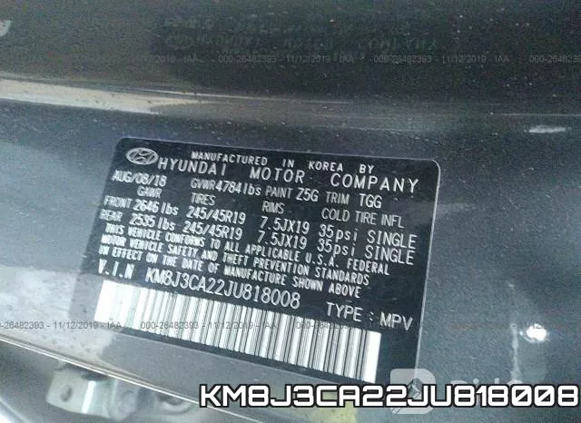KM8J3CA22JU818008 фото 9