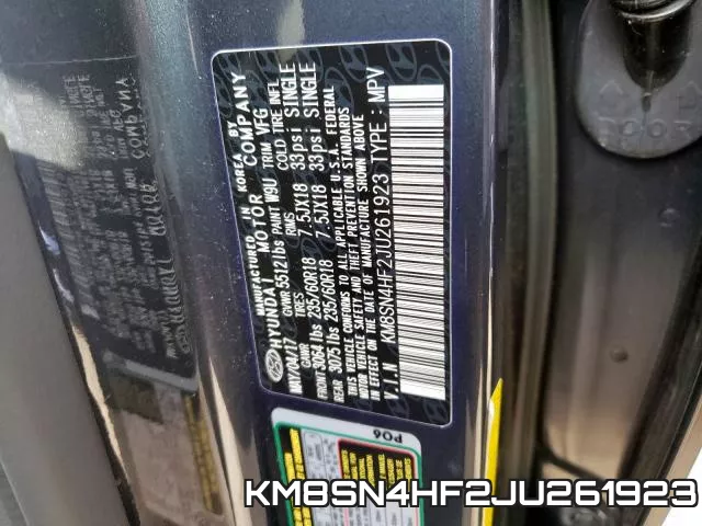 KM8SN4HF2JU261923 фото 2