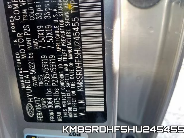 KM8SRDHF5HU245455 фото 2