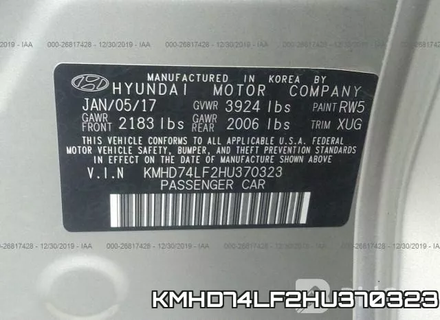 KMHD74LF2HU370323 фото 8