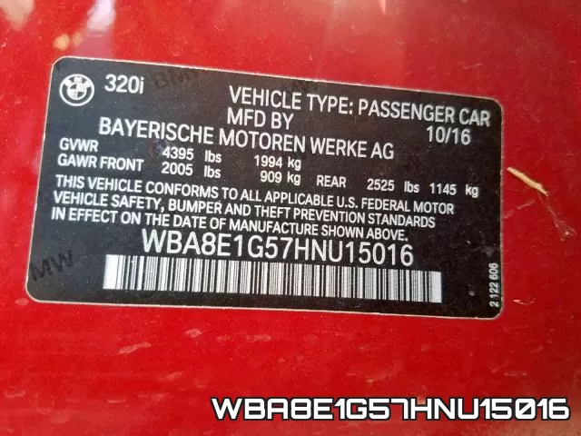 WBA8E1G57HNU15016 фото 2