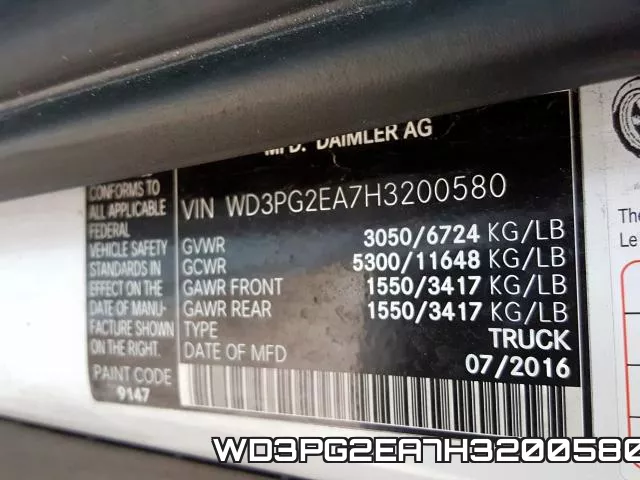 WD3PG2EA7H3200580 фото 2