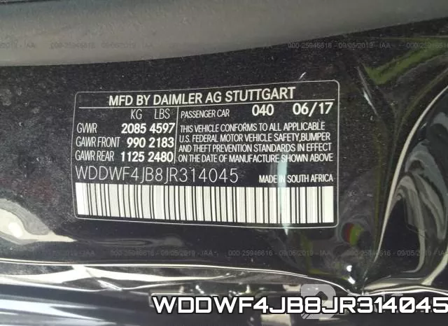 WDDWF4JB8JR314045 фото 10
