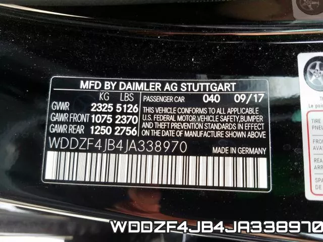 WDDZF4JB4JA338970 фото 2