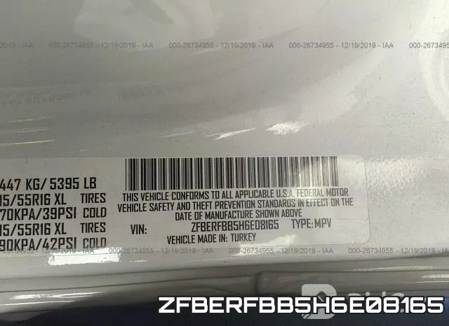 ZFBERFBB5H6E08165 фото 8