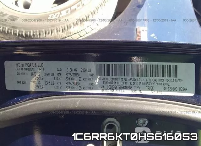 1C6RR6KT0HS616053 фото 8