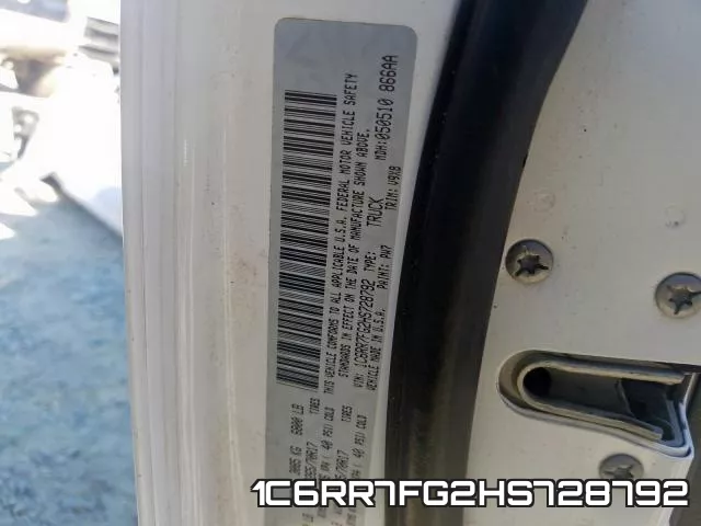 1C6RR7FG2HS728792 фото 2
