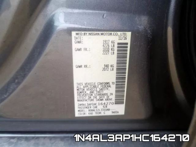 1N4AL3AP1HC164270 фото 2