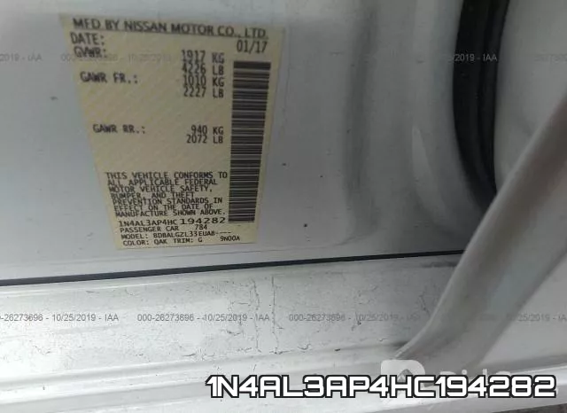 1N4AL3AP4HC194282 фото 10