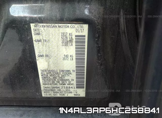 1N4AL3AP6HC258841 фото 9