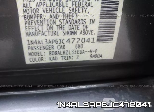 1N4AL3AP6JC472041 фото 8