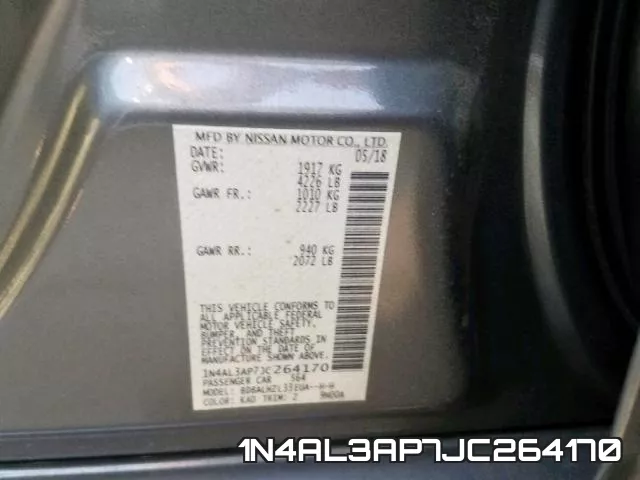 1N4AL3AP7JC264170 фото 2