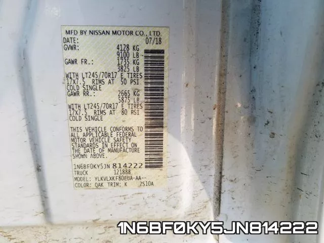 1N6BF0KY5JN814222 фото 2