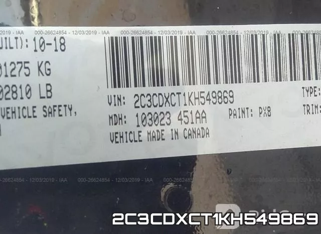 2C3CDXCT1KH549869 фото 9