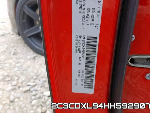 2C3CDXL94HH592907 фото 2