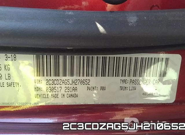2C3CDZAG5JH270652 фото 10