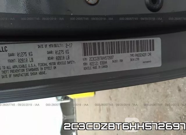 2C3CDZBT6HH572697 фото 10