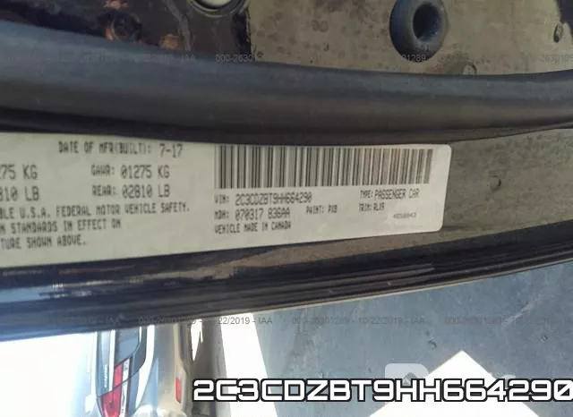 2C3CDZBT9HH664290 фото 8