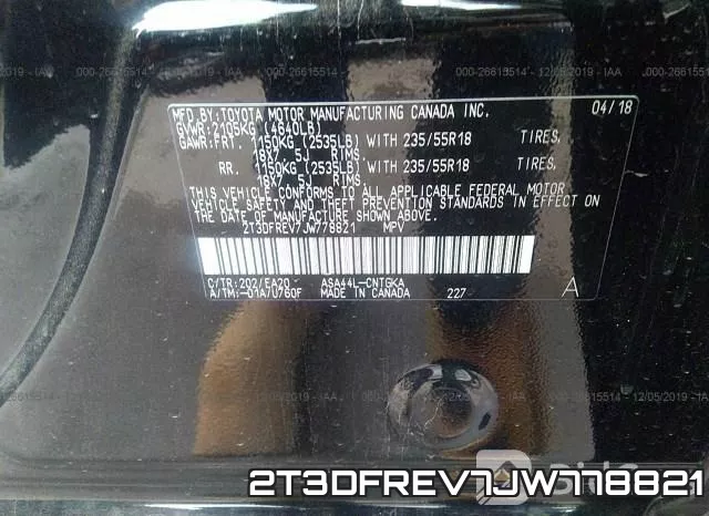 2T3DFREV7JW778821 фото 9