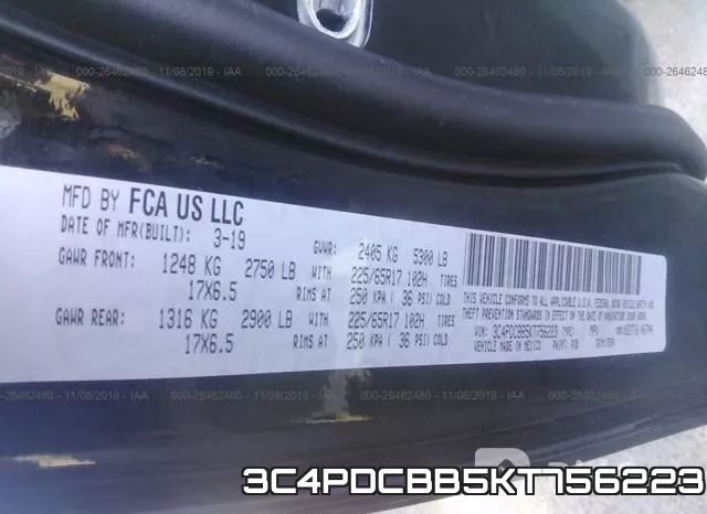 3C4PDCBB5KT756223 фото 7