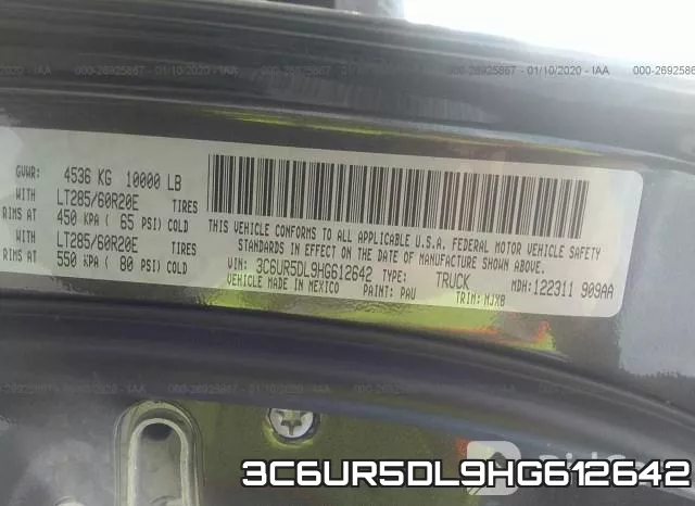 3C6UR5DL9HG612642 фото 7
