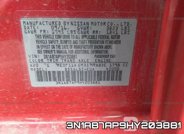 3N1AB7AP9HY203881 фото 8