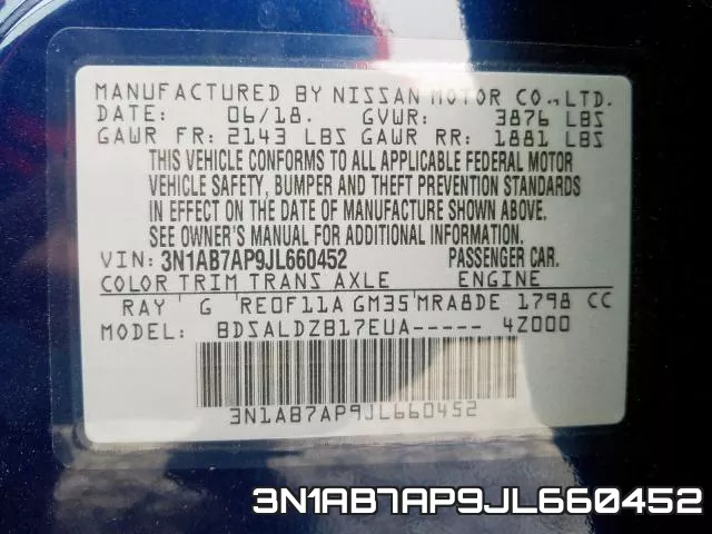 3N1AB7AP9JL660452 фото 2