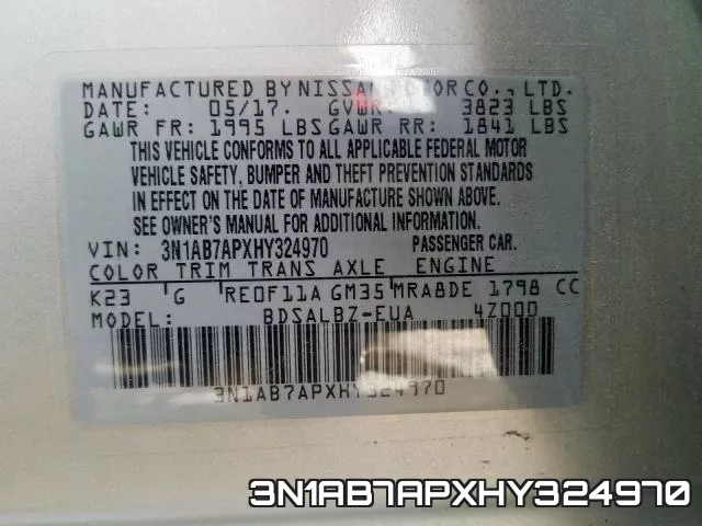 3N1AB7APXHY324970 фото 2